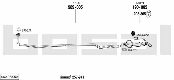 Bosal 062.063.50 Exhaust system 06206350