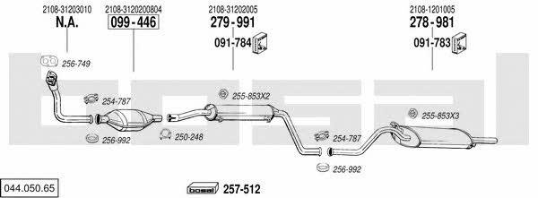  044.050.65 Exhaust system 04405065