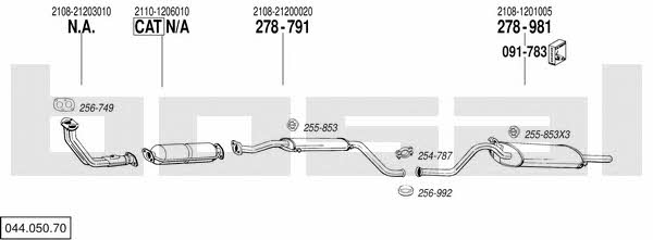  044.050.70 Exhaust system 04405070