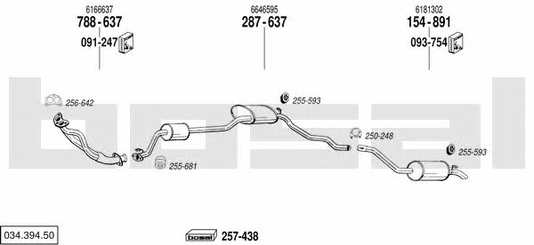  034.394.50 Exhaust system 03439450