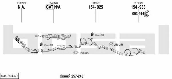  034.394.60 Exhaust system 03439460