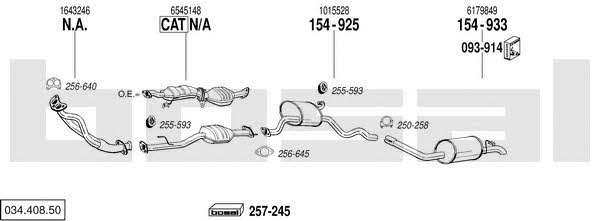  034.408.50 Exhaust system 03440850