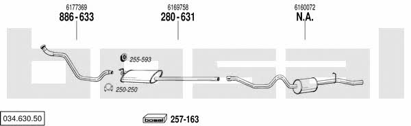 Bosal 034.630.50 Exhaust system 03463050