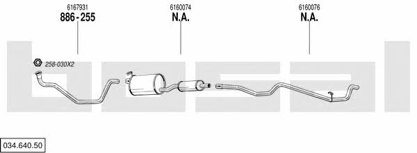 Bosal 034.640.50 Exhaust system 03464050