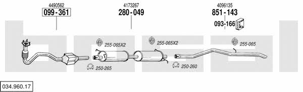 03496017 Bosal Exhaust system