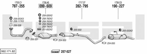  062.171.82 Exhaust system 06217182