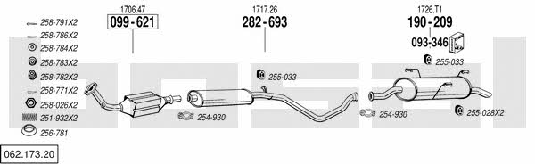 Bosal 062.173.20 Exhaust system 06217320