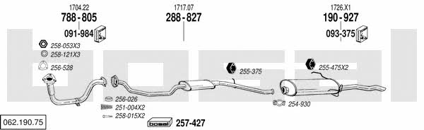  062.190.75 Exhaust system 06219075