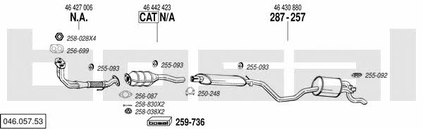  046.057.53 Exhaust system 04605753