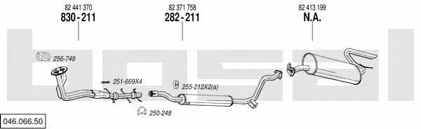  046.066.50 Exhaust system 04606650