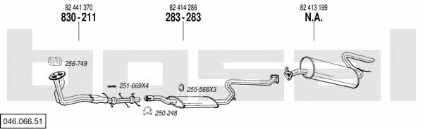 Bosal 046.066.51 Exhaust system 04606651