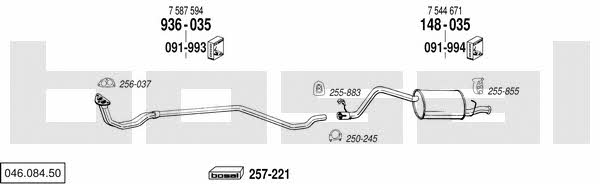 Bosal 046.084.50 Exhaust system 04608450