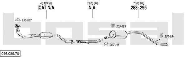 Bosal 046.089.70 Exhaust system 04608970