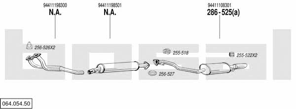 06405450 Bosal Exhaust system