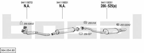 06405480 Bosal Exhaust system