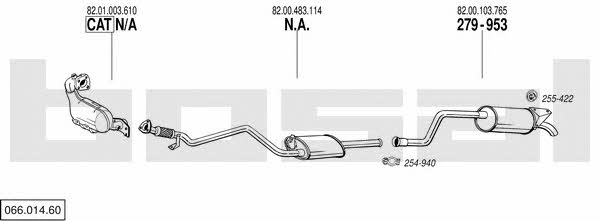 06601460 Bosal Exhaust system