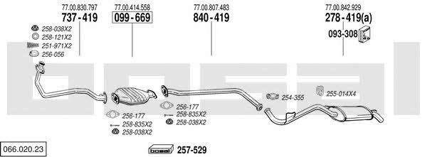  066.020.23 Exhaust system 06602023