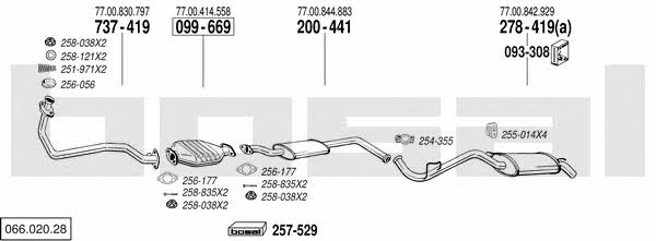  066.020.28 Exhaust system 06602028