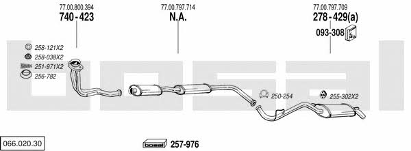 06602030 Bosal Exhaust system