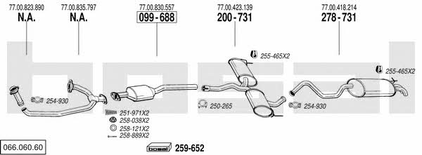  066.060.60 Exhaust system 06606060