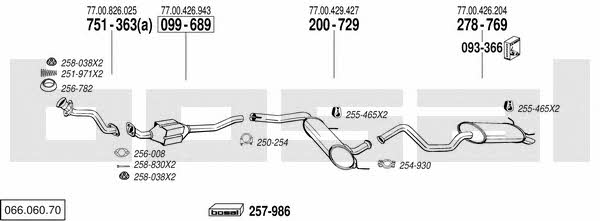  066.060.70 Exhaust system 06606070