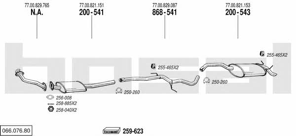 06607680 Bosal Exhaust system