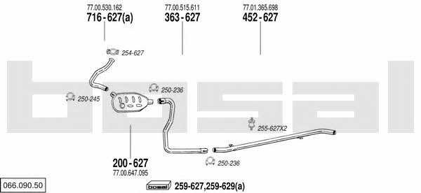 06609050 Bosal Exhaust system