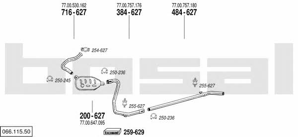 06611550 Bosal Exhaust system