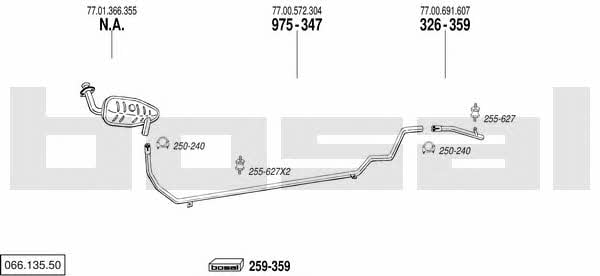 06613550 Bosal Exhaust system