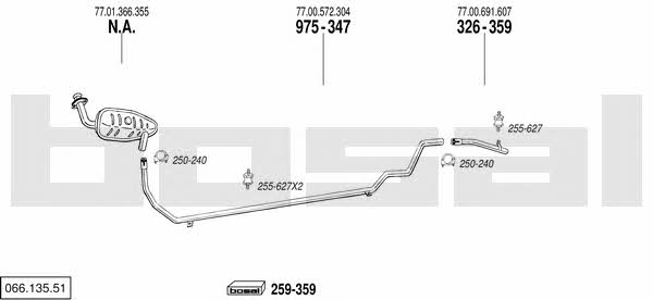 06613551 Bosal Exhaust system