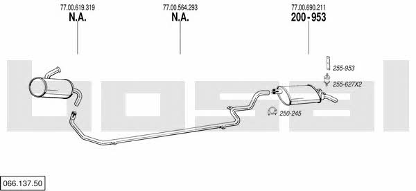 06613750 Bosal Exhaust system