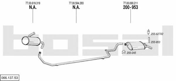 Bosal 066.137.53 Exhaust system 06613753