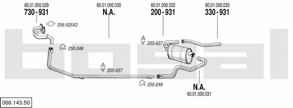 06614350 Bosal Exhaust system