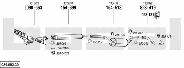 03499230 Bosal Exhaust system