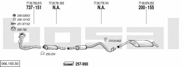 06615550 Bosal Exhaust system