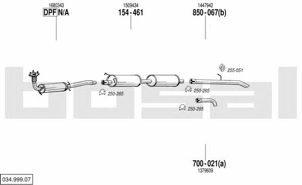 03499907 Bosal Exhaust system