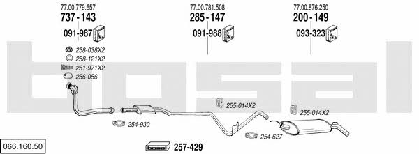  066.160.50 Exhaust system 06616050