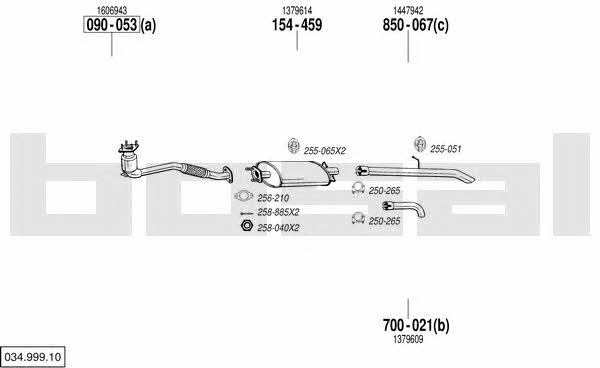  034.999.10 Exhaust system 03499910
