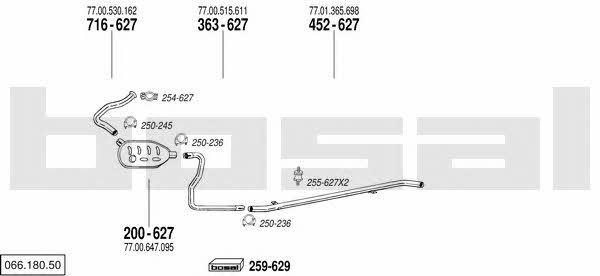 06618050 Bosal Exhaust system