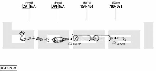 03499923 Bosal Exhaust system