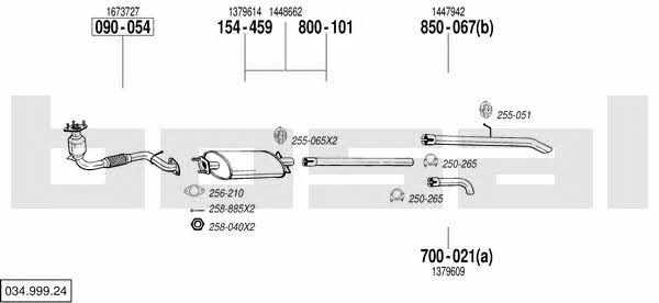 03499924 Bosal Exhaust system