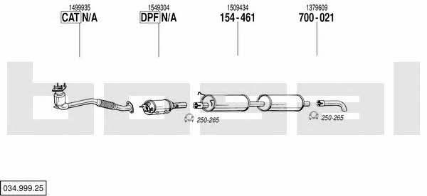 03499925 Bosal Exhaust system