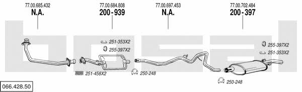 Bosal 066.428.50 Exhaust system 06642850