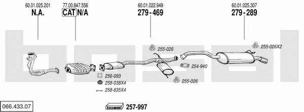  066.433.07 Exhaust system 06643307