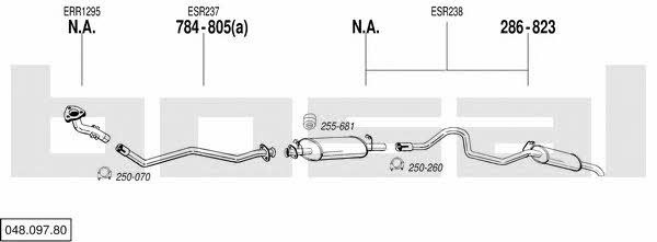 Bosal 048.097.80 Exhaust system 04809780