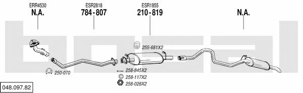 Bosal 048.097.82 Exhaust system 04809782