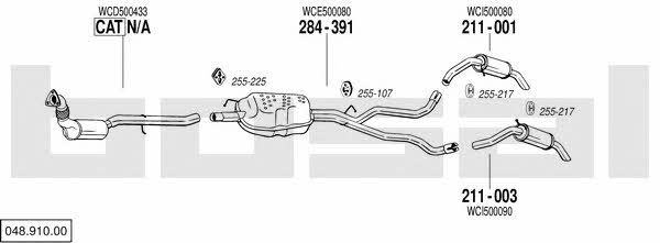  048.910.00 Exhaust system 04891000