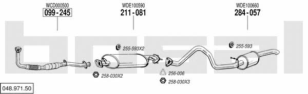  048.971.50 Exhaust system 04897150