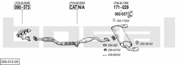  050.012.05 Exhaust system 05001205