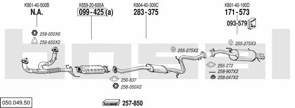  050.049.50 Exhaust system 05004950